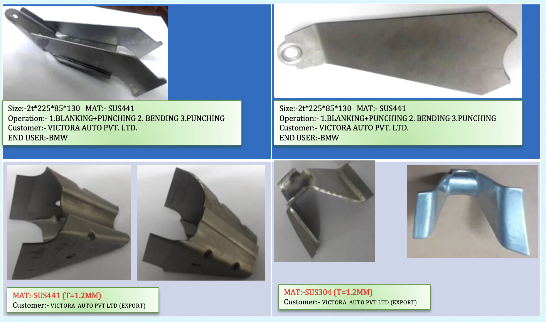 SHEET METAL PARTS bmw